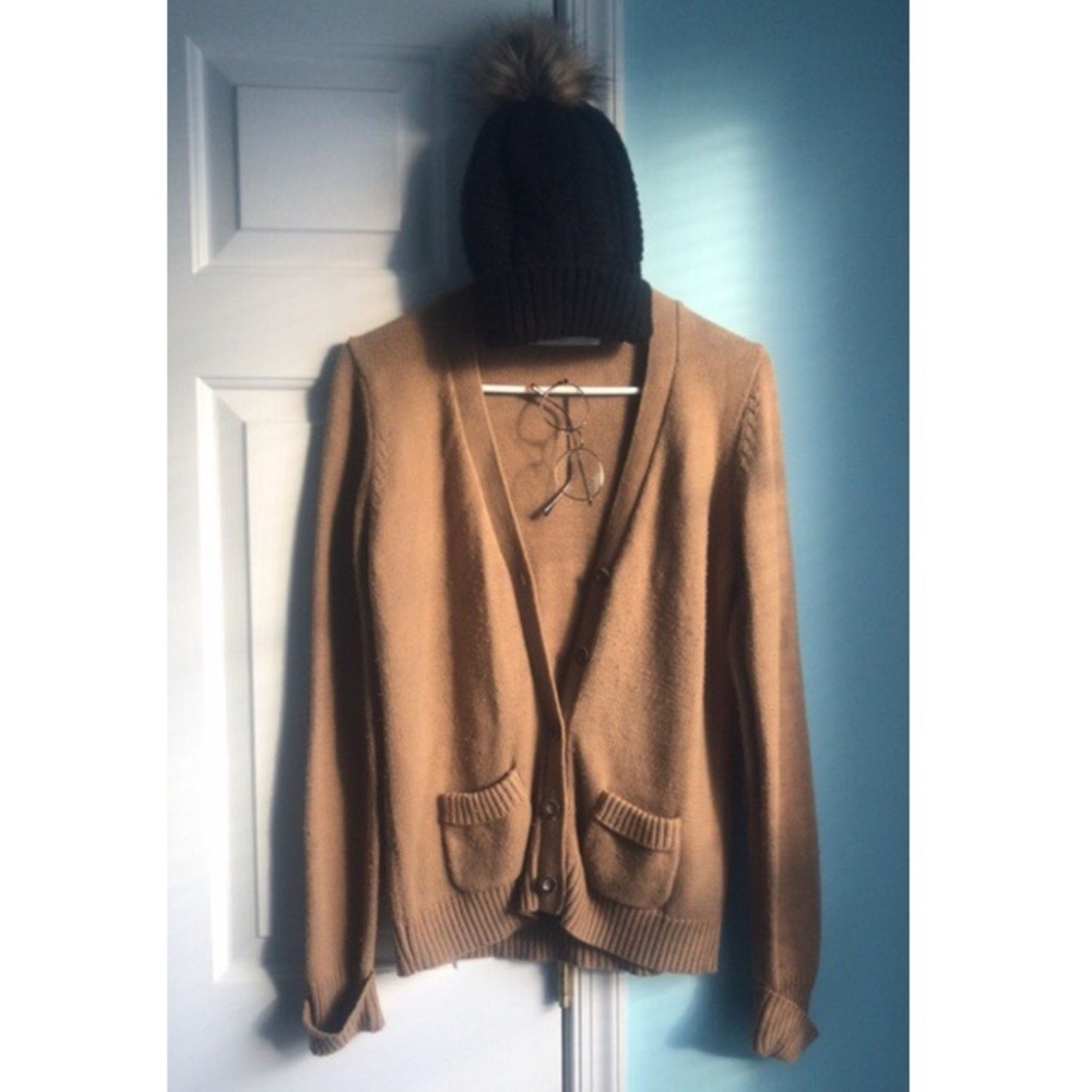 Zara elbow patch cardigan